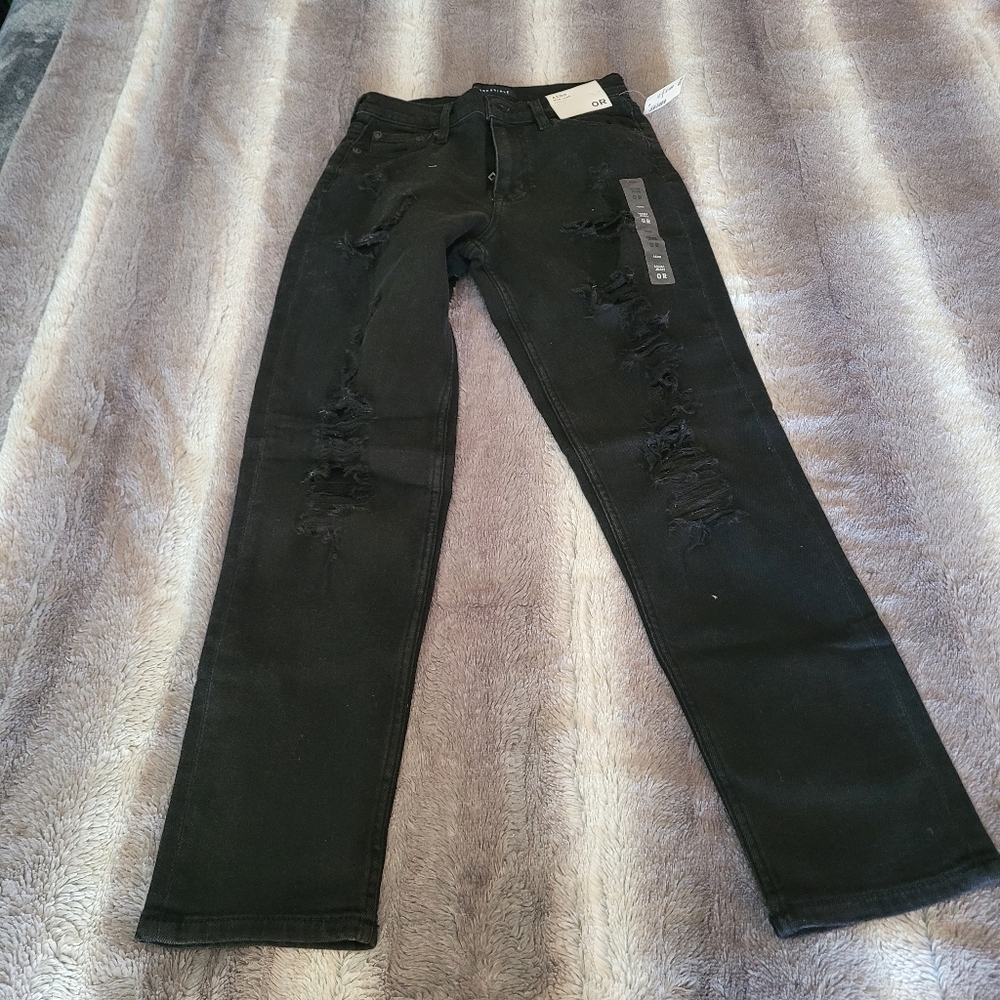Aeropostale Distressed Mom Jeans Size 0